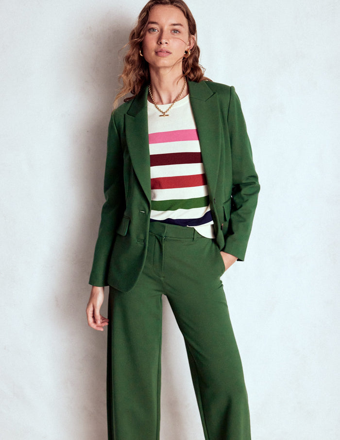 Marylebone Ponte Blazer Hunter green