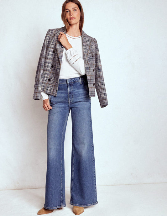 Flo Trim Detail Top White