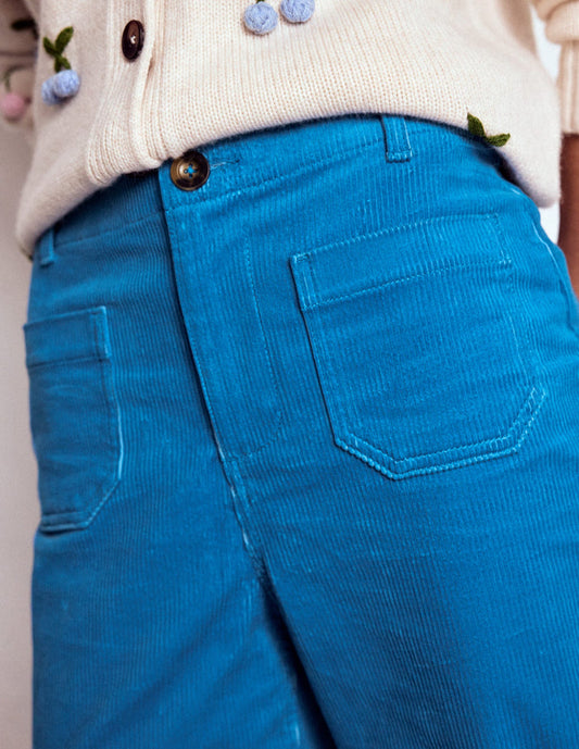 Primrose Cord Pants Bright Blue