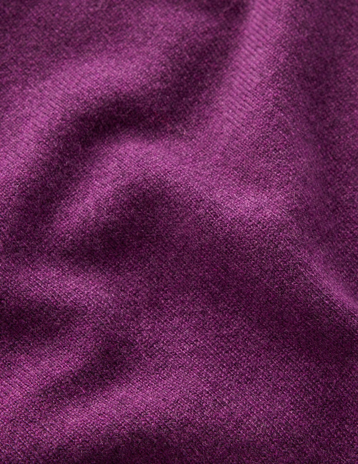 Eva Cashmere Vest Plum Melange