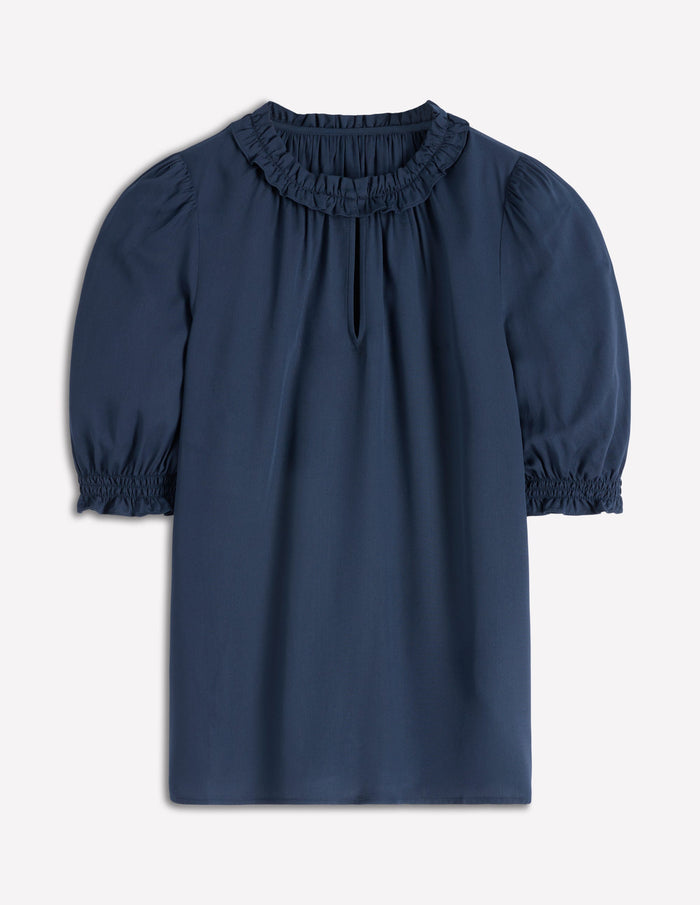 Ria Short Sleeve Top Navy