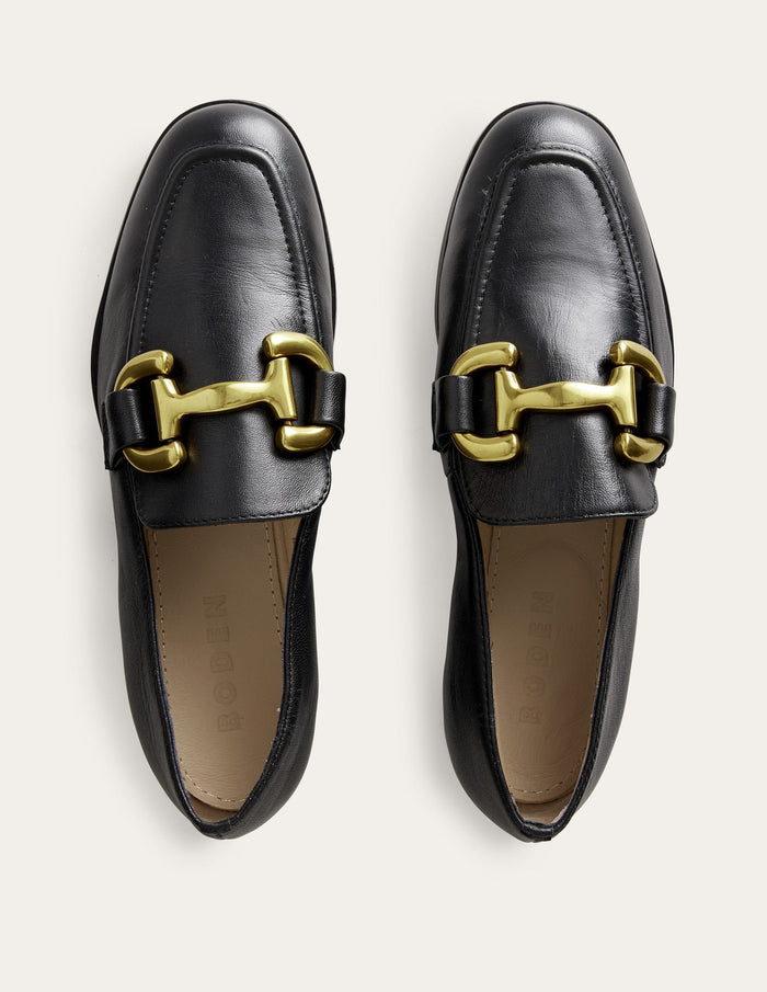 Iris Snaffle Loafers Black