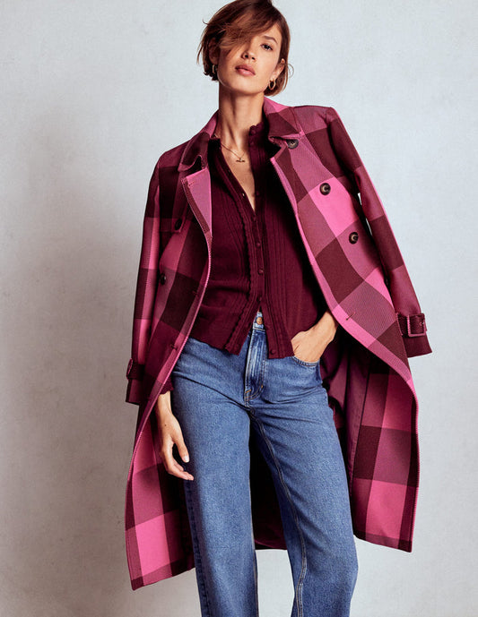 Angela Cotton Scallop Cardigan Deep Wisteria