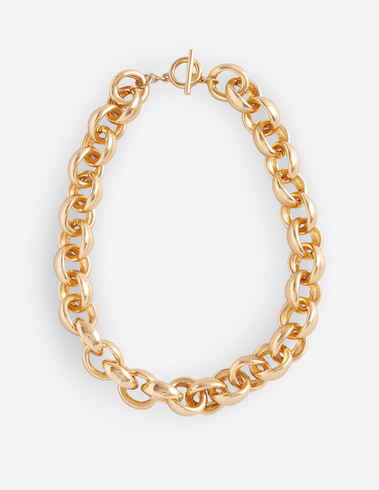 Chunky Chain Necklace Gold Colour