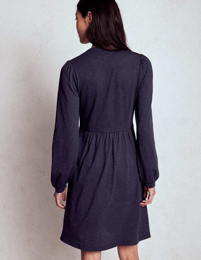 Naomi Relaxed Jersey Dress Navy