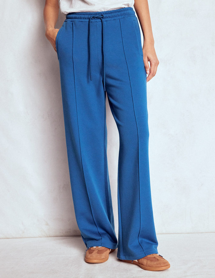 Wide Leg Joggers Tourmaline Blue