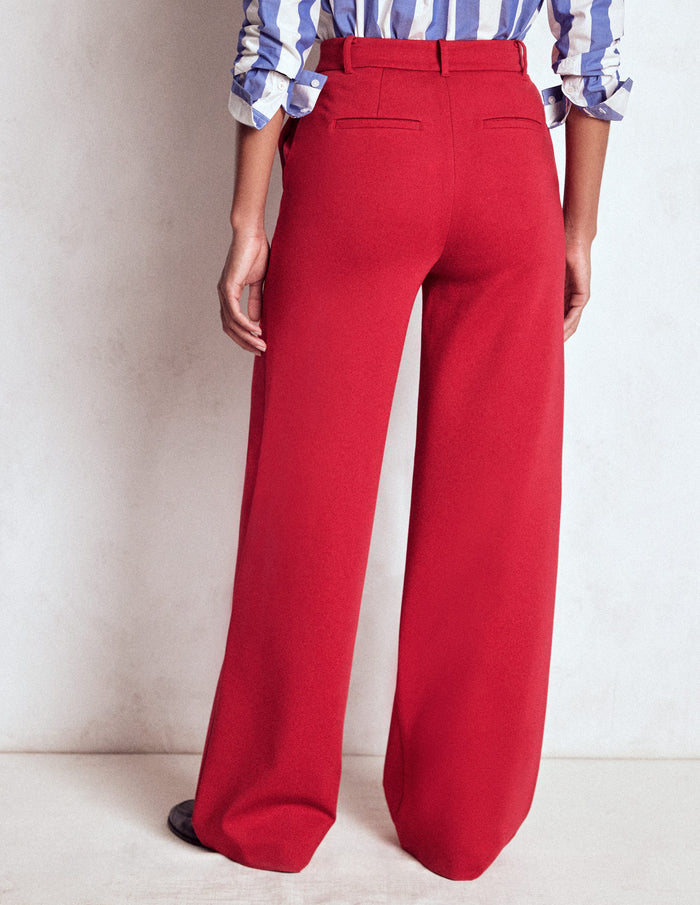 Belgravia Ponte Pants Carmine Red