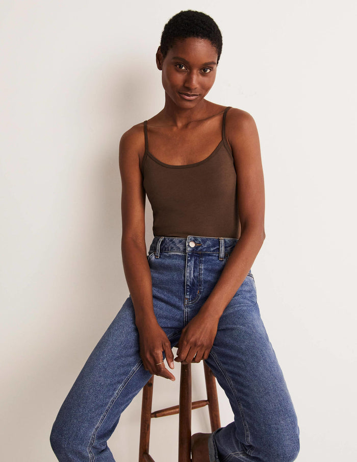 Plain Cami Top Navy