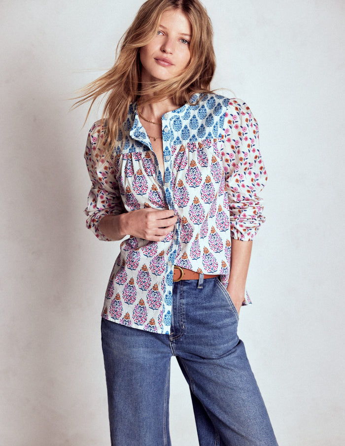 Corrine Cotton Top Multi, Wildflower Bouquet