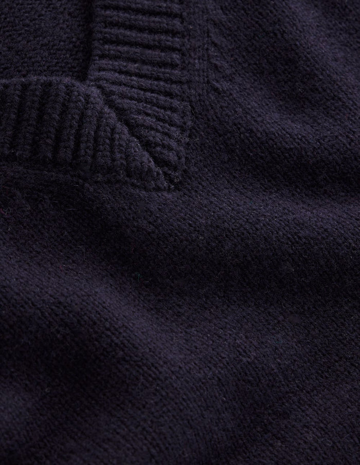 Marion Merino V-Neck Vest Navy