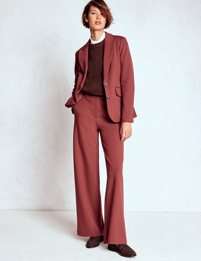 Marylebone Ponte Blazer Chestnut