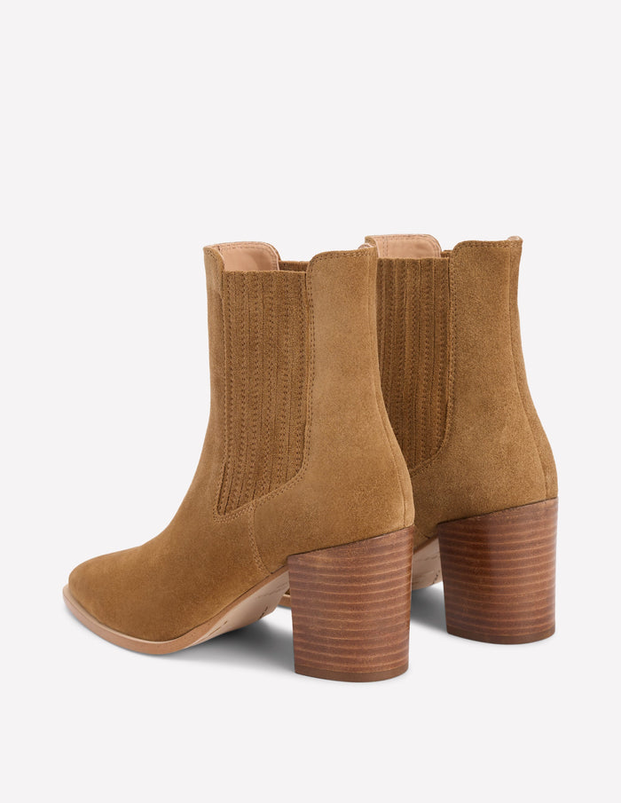 Point Casual Ankle Boots Caramel