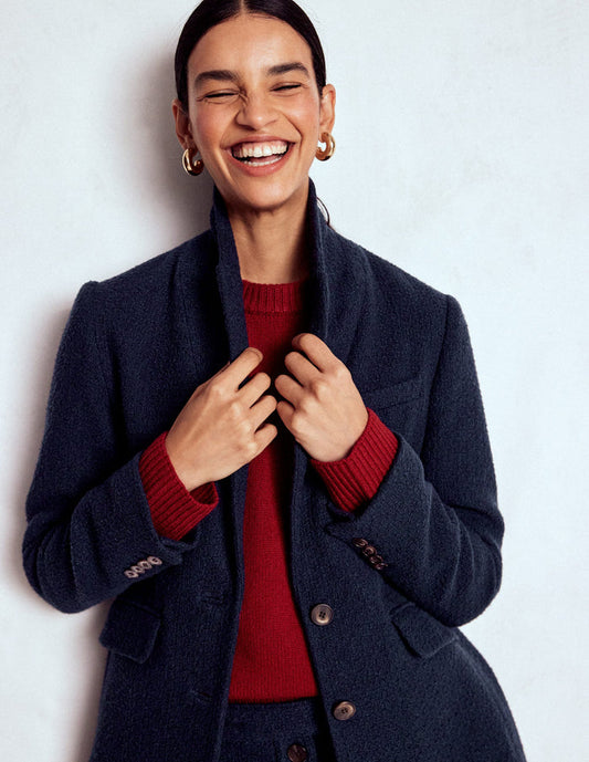 Stamford Texture Blazer Navy Texture