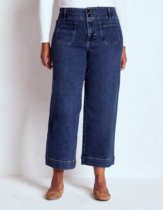 Patch Pocket Cropped Pants Mid Vintage