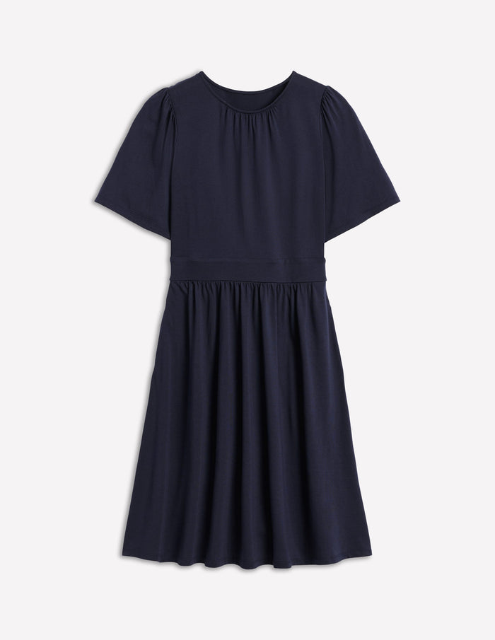 Louisa Short Jersey Dress Navy