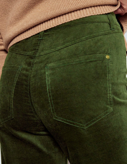 Velveteen Straight Jeans Forest Glade