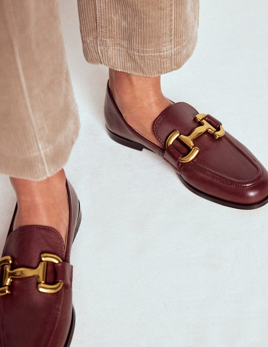 Iris Snaffle Loafers Oxblood