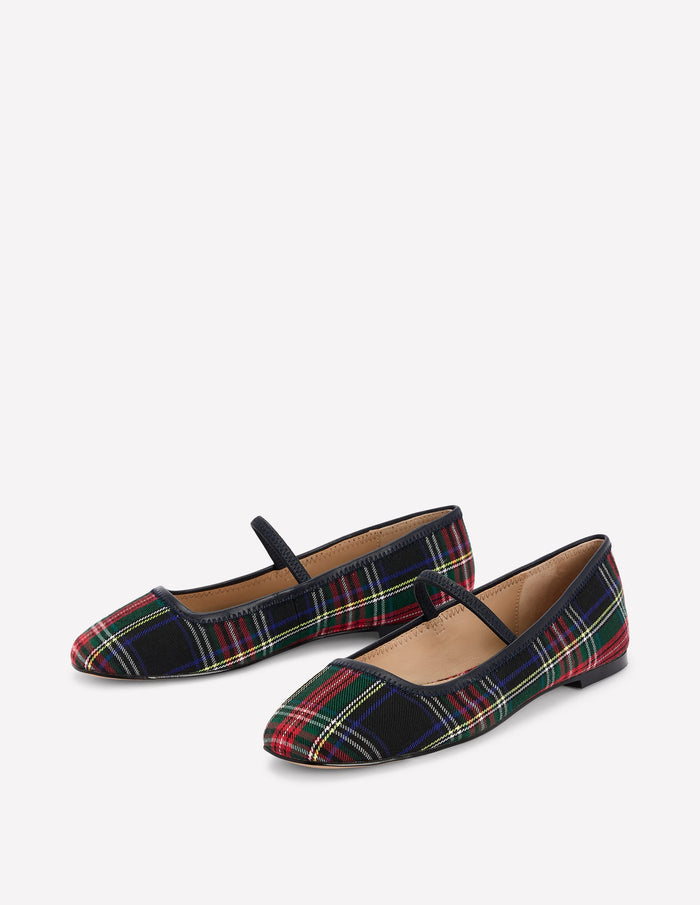 Thea Mary Jane Ballet Flats Check