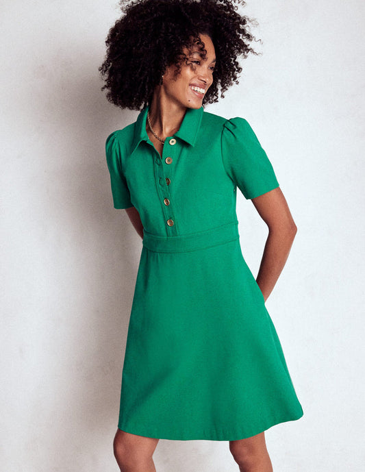 Nicolette Ponte Shirt Dress Bear Grass