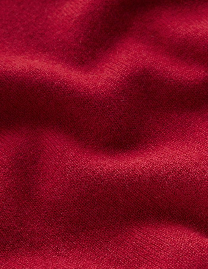 Eva Cashmere Crew Neck Sweater Red Liquorice