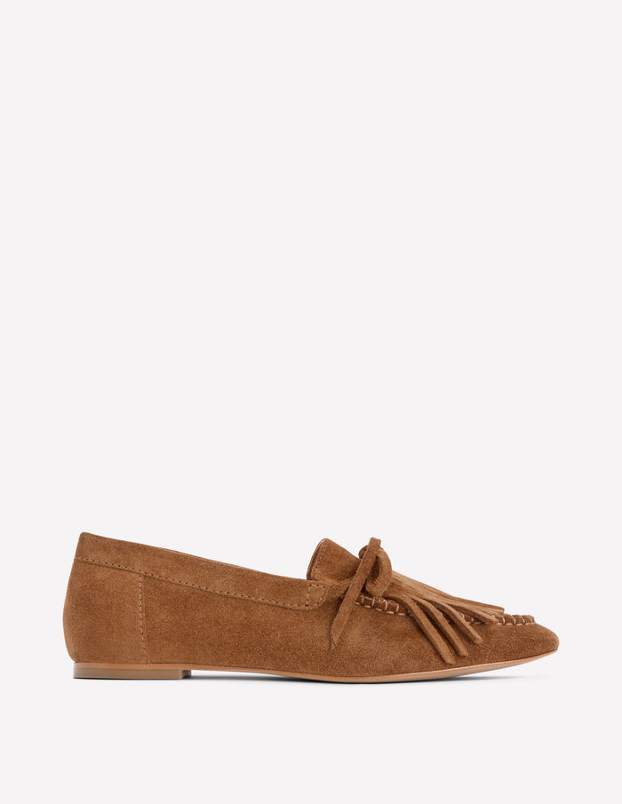 Soft Tassel Deck Shoes Tan