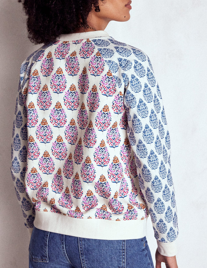 Rosa Printed Sweatshirt Multi, Wildflower Bouquet