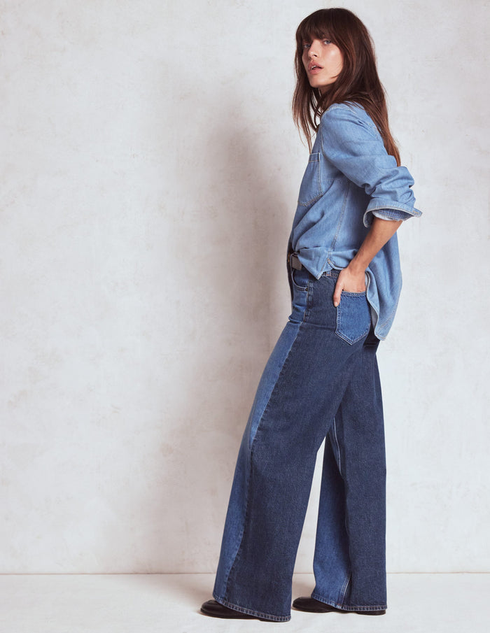 High Rise Wide Leg Jeans Hotch Potch