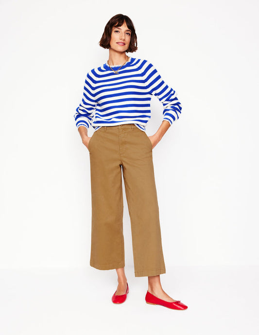 Barnsbury Crop Chino Pants Hazelnut Brown