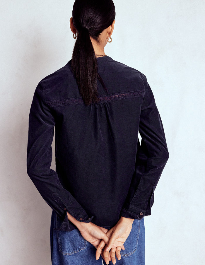 Victoria Cord Shirt Navy