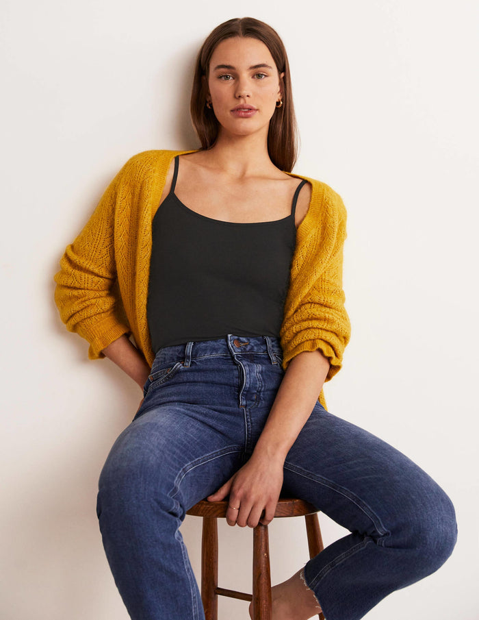 Plain Cami Top Black