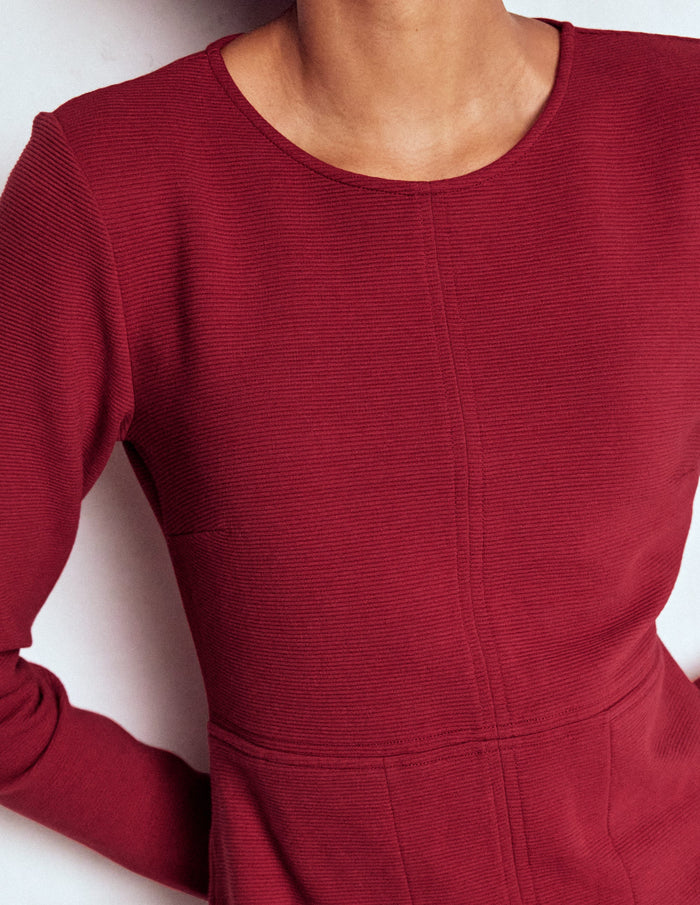 Cornelia Ottoman Dress Red Liquorice