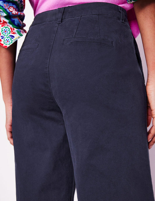 Barnsbury Crop Chino Pants Navy