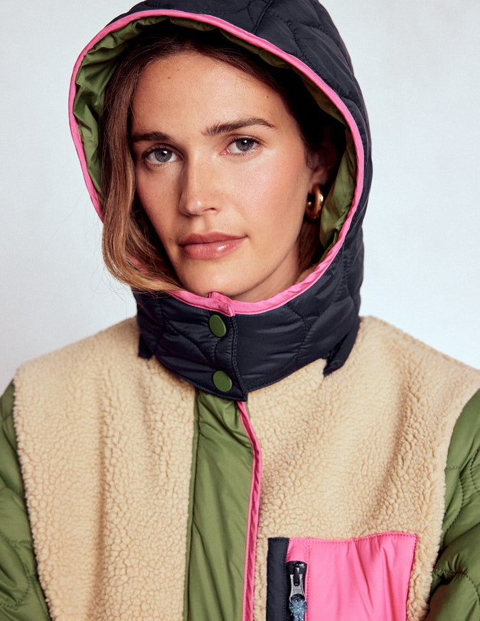 Borg Mix Coat Multi Borg