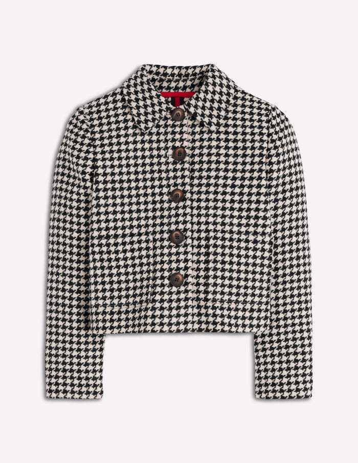 Knightsbridge Wool Jacket Black Dogstooth