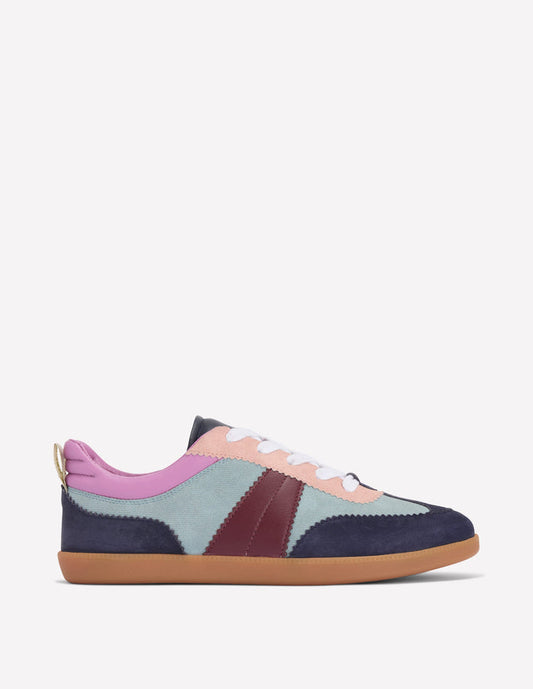 Erin Retro Tennis Trainers Cord Colourblock