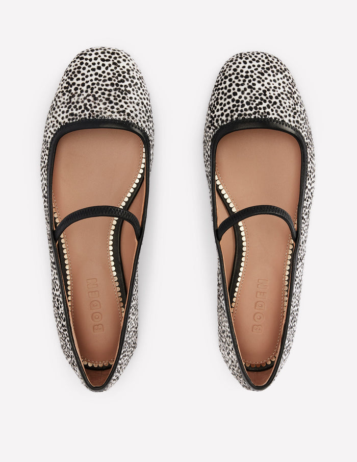 Thea Mary Jane Ballet Flats Dalmation Pony
