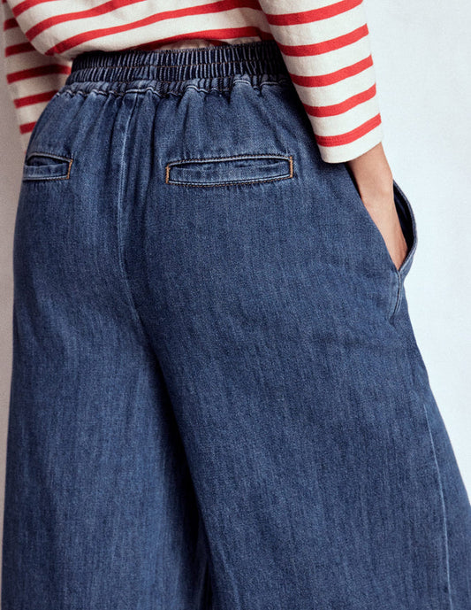 Pull-on Denim Pants MID WASH