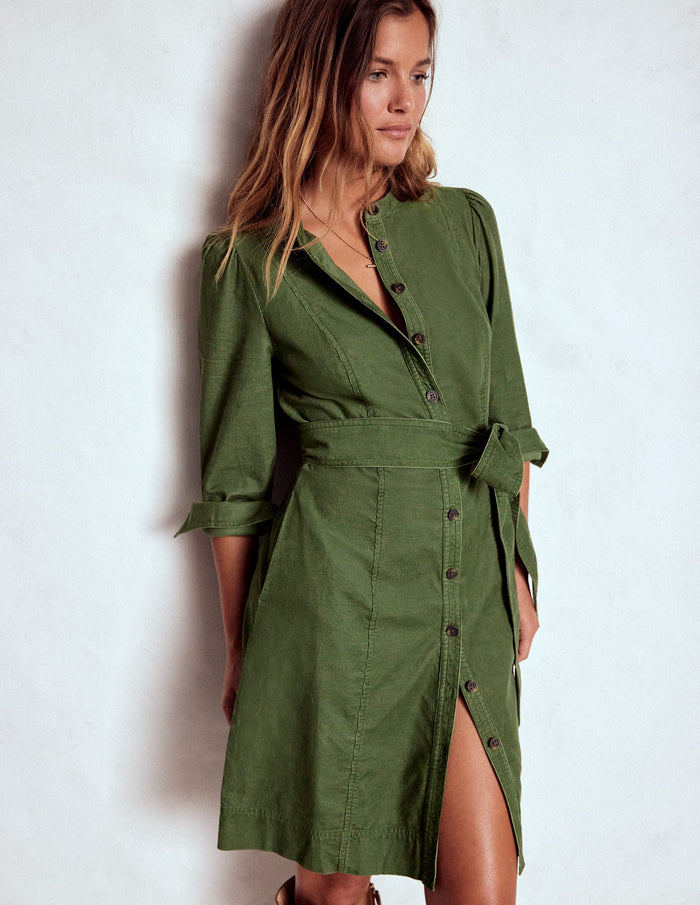 Bre Cord Short Dress Fern