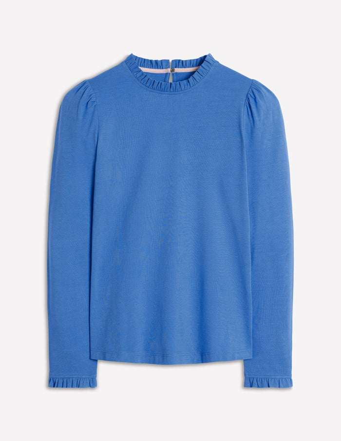 Supersoft Frill Detail Top Meadow Spring
