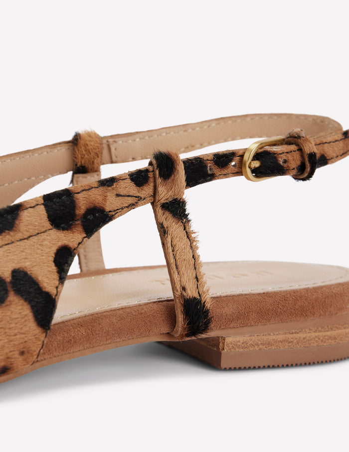 Easy Slingback Flats Classic Leopard