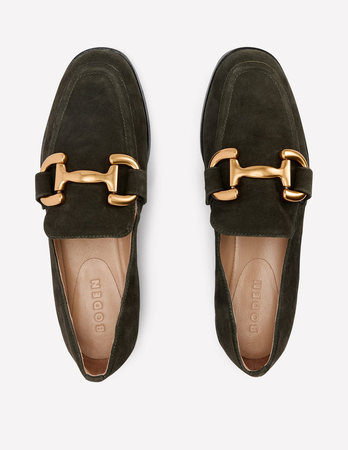 Iris Snaffle Loafers Woodland Green