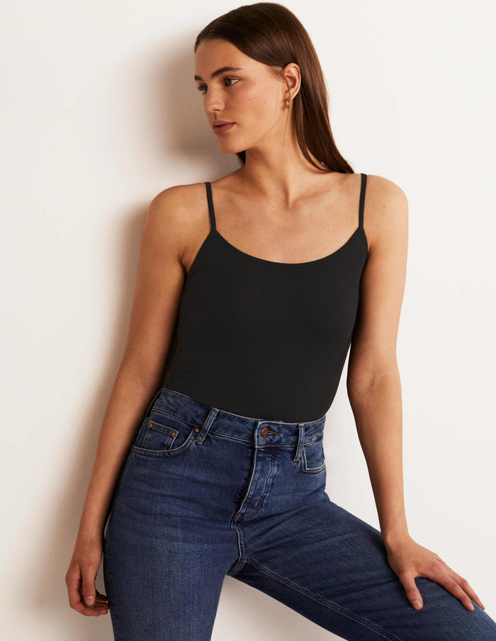 Plain Cami Top Black