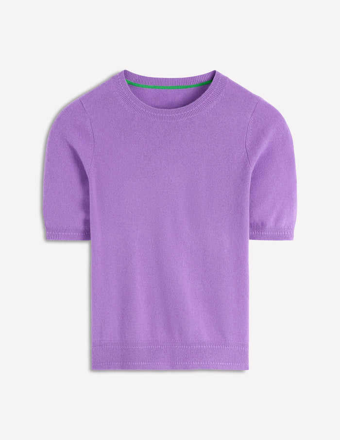 Eva Cashmere T-Shirt Purple Topaz