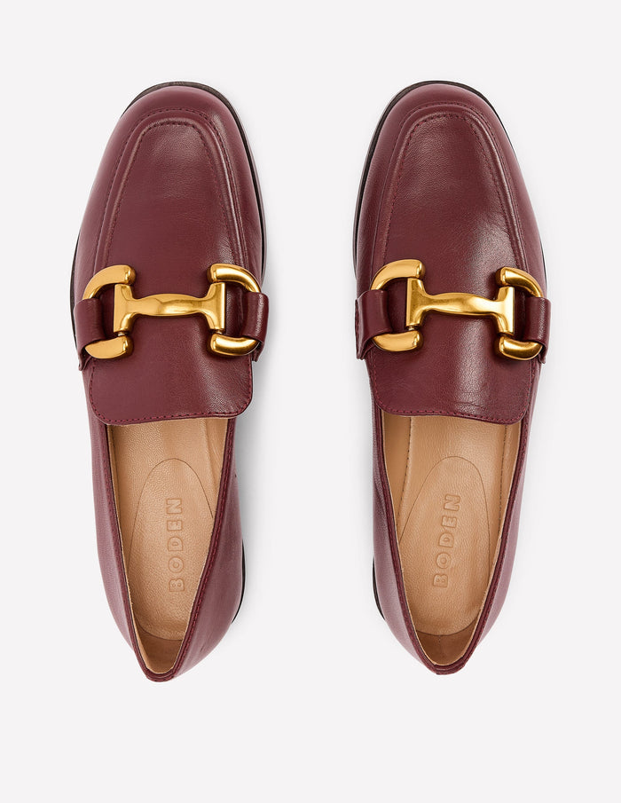 Iris Snaffle Loafers Oxblood