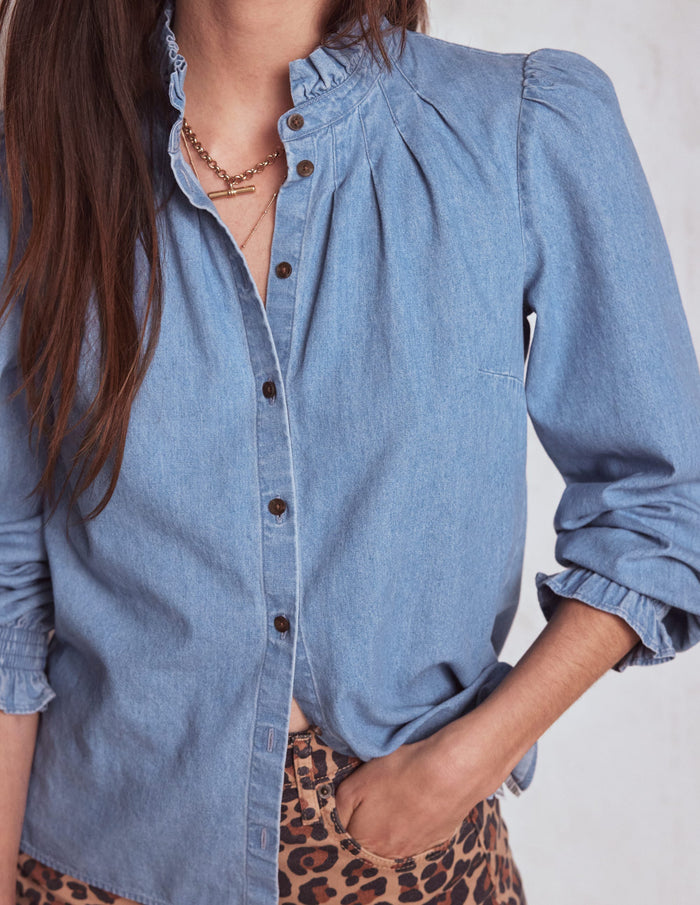 Lorna Denim Top Light Authentic