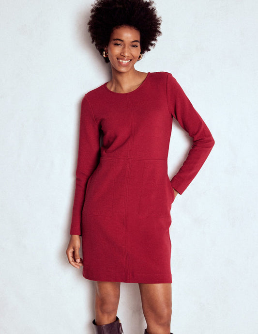 Cornelia Ottoman Dress Red Liquorice