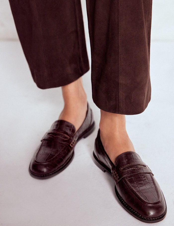 Nya Penny Loafers Oxblood