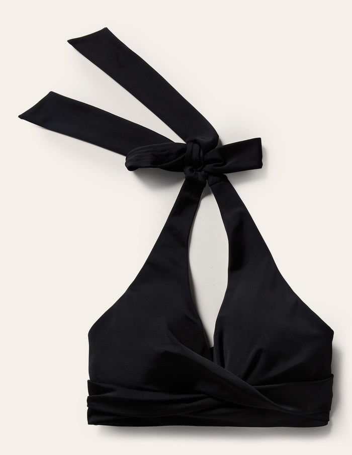Levanzo Halter Bikini Top Black