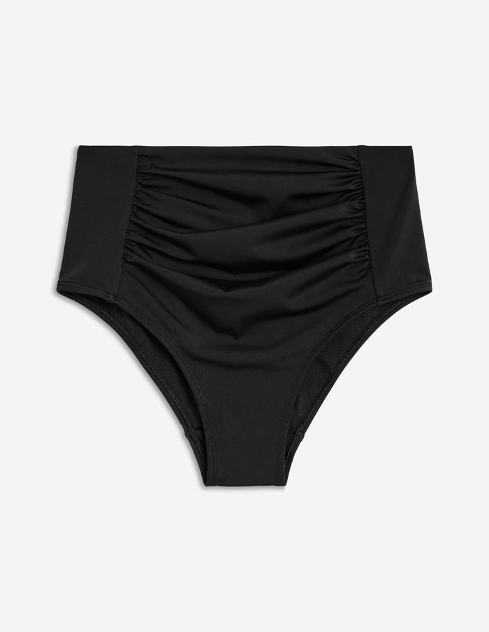 Kythira Ruched Bikini Bottoms Black