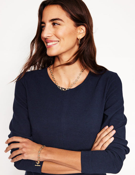 Cornelia Ottoman Dress Navy